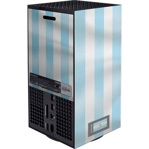 Argentina Soccer Flag Xbox Series X Console Skin