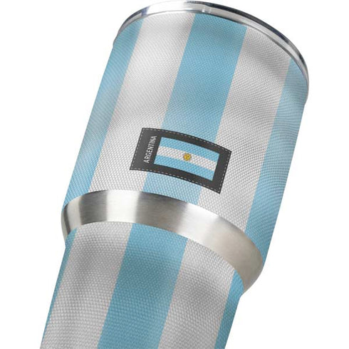 Argentina Soccer Flag Yeti 30oz Rambler Tumbler Skin