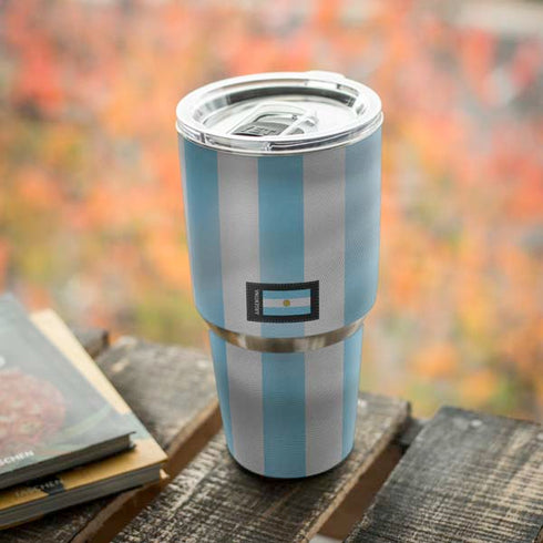 Argentina Soccer Flag Yeti 30oz Rambler Tumbler Skin