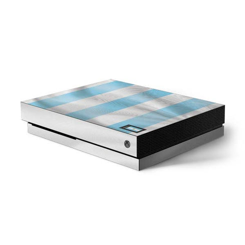 Argentina Soccer Flag Xbox One X Console Skin