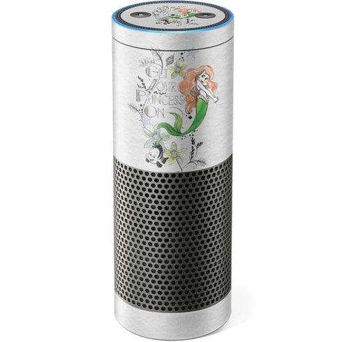 Disney The Little Mermaid Ariel and Flounder Art Amazon Echo Skin