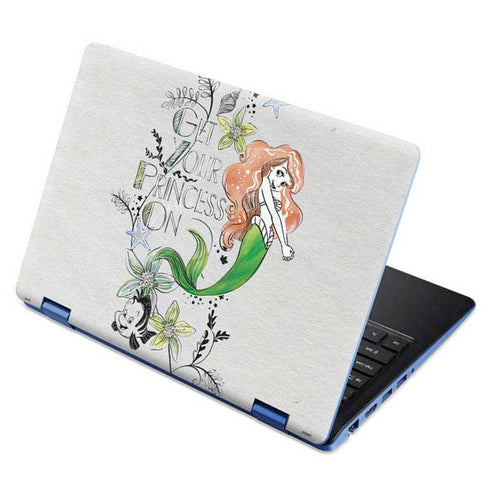 Disney The Little Mermaid Ariel and Flounder Art Aspire R11 11.6in Skin