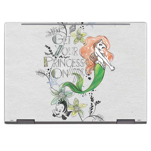 Disney The Little Mermaid Ariel and Flounder Art HP Envy Skin