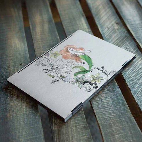 Disney The Little Mermaid Ariel and Flounder Art HP Envy Skin