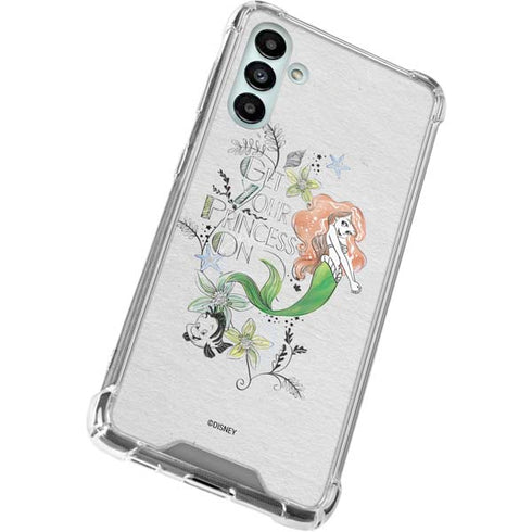 Disney The Little Mermaid Ariel and Flounder Art Galaxy A13 5G Clear Case