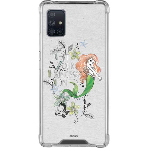 Disney The Little Mermaid Ariel and Flounder Art Galaxy A51 5G Clear Case