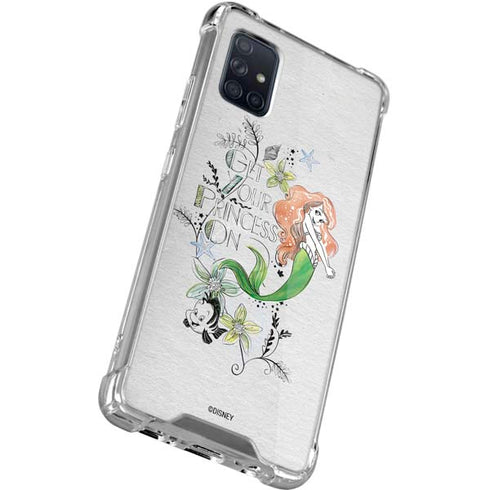 Disney The Little Mermaid Ariel and Flounder Art Galaxy A51 5G Clear Case