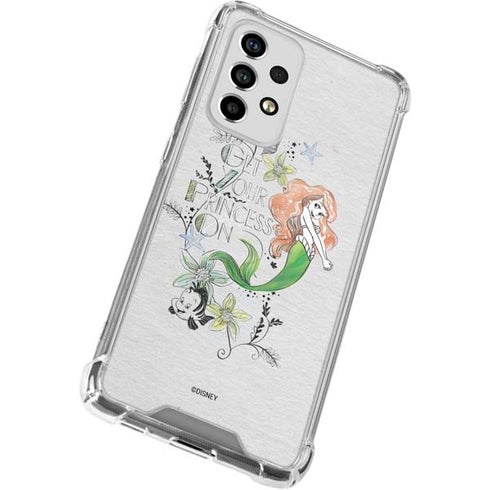 Disney The Little Mermaid Ariel and Flounder Art Galaxy A53 5G Clear Case