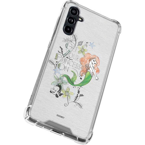 Disney The Little Mermaid Ariel and Flounder Art Galaxy A54 5G Clear Case