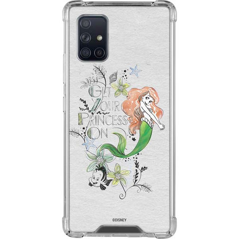 Disney The Little Mermaid Ariel and Flounder Art Galaxy A71 5G Clear Case