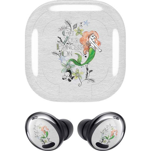 Disney The Little Mermaid Ariel and Flounder Art Galaxy Buds Pro Skin