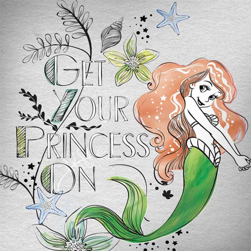 Disney The Little Mermaid Ariel and Flounder Art Galaxy Note 8 Skin