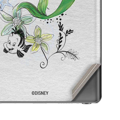 Disney The Little Mermaid Ariel and Flounder Art Galaxy Note20 5G Skin