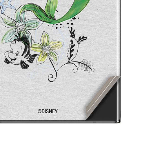 Disney The Little Mermaid Ariel and Flounder Art Galaxy Note20 Ultra 5G Skin