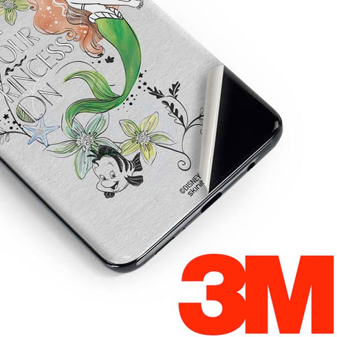 Disney The Little Mermaid Ariel and Flounder Art Galaxy S10 Skin