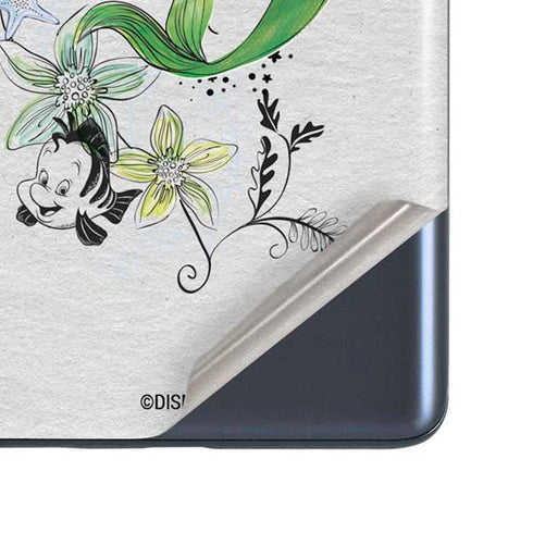 Disney The Little Mermaid Ariel and Flounder Art Galaxy S20 Fan Edition Skin