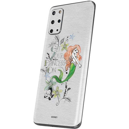 Disney The Little Mermaid Ariel and Flounder Art Galaxy S20 Plus Skin