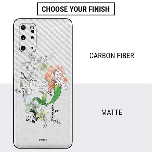 Disney The Little Mermaid Ariel and Flounder Art Galaxy S20 Plus Skin