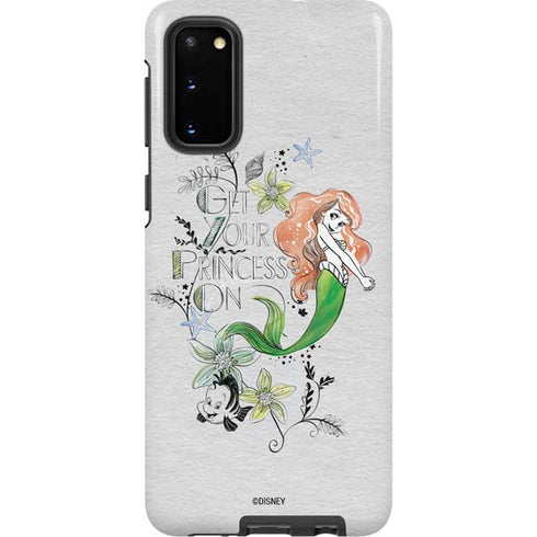 Disney The Little Mermaid Ariel and Flounder Art Galaxy S20 Pro Case