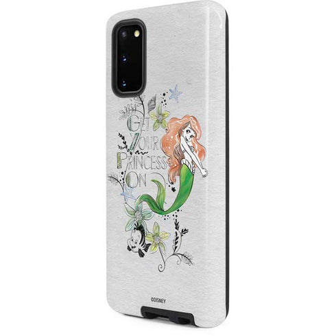 Disney The Little Mermaid Ariel and Flounder Art Galaxy S20 Pro Case