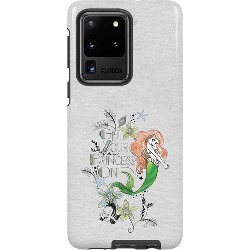 Disney The Little Mermaid Ariel and Flounder Art Galaxy S20 Ultra 5G Pro Case