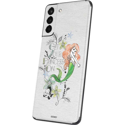 Disney The Little Mermaid Ariel and Flounder Art Galaxy S21 5G Skin