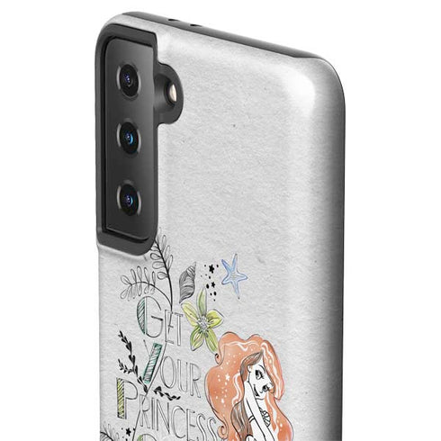 Disney The Little Mermaid Ariel and Flounder Art Galaxy S21 FE Pro Case