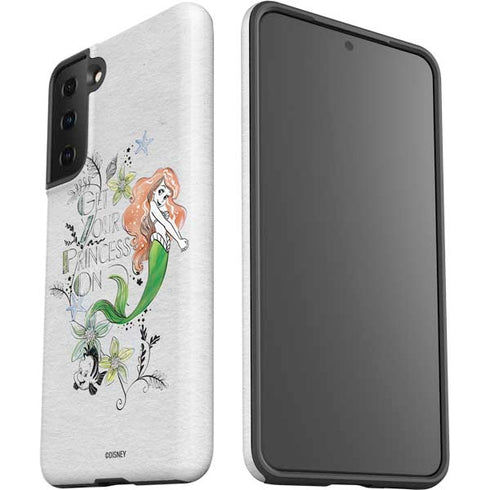 Disney The Little Mermaid Ariel and Flounder Art Galaxy S21 Plus 5G Pro Case
