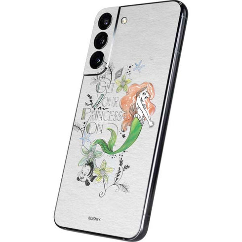 Disney The Little Mermaid Ariel and Flounder Art Galaxy S22 Plus Skin