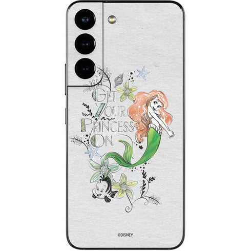 Disney The Little Mermaid Ariel and Flounder Art Galaxy S22 Skin
