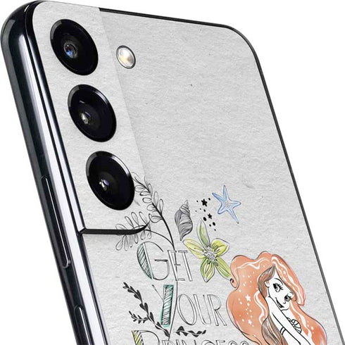 Disney The Little Mermaid Ariel and Flounder Art Galaxy S22 Skin