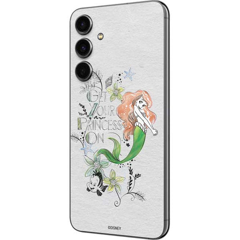 Disney The Little Mermaid Ariel and Flounder Art Galaxy S23 FE Skin
