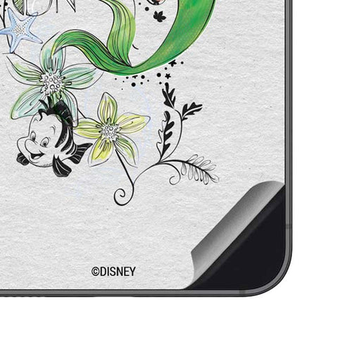 Disney The Little Mermaid Ariel and Flounder Art Galaxy S23 FE Skin