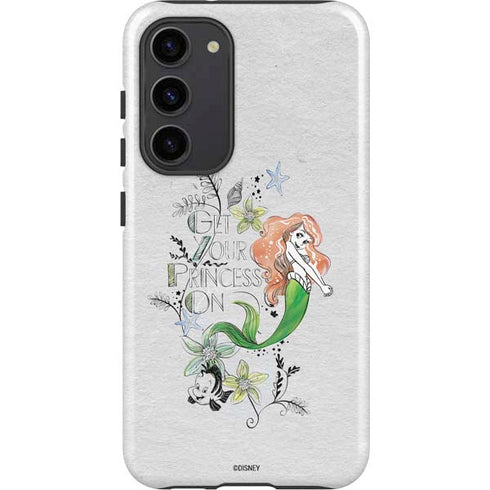 Disney The Little Mermaid Ariel and Flounder Art Galaxy S23 Plus Pro Case
