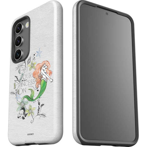 Disney The Little Mermaid Ariel and Flounder Art Galaxy S23 Plus Pro Case