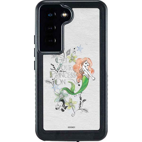 Disney The Little Mermaid Ariel and Flounder Art Galaxy S23 Waterproof Case