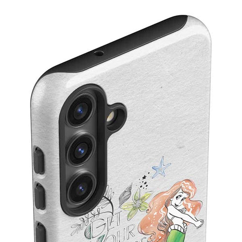 Disney The Little Mermaid Ariel and Flounder Art Galaxy S24 Impact Case