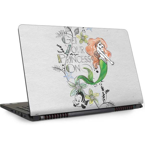 Disney The Little Mermaid Ariel and Flounder Art Dell Inspiron Skin