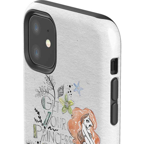 Disney The Little Mermaid Ariel and Flounder Art iPhone 11 Impact Case