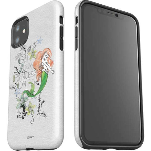 Disney The Little Mermaid Ariel and Flounder Art iPhone 11 Impact Case