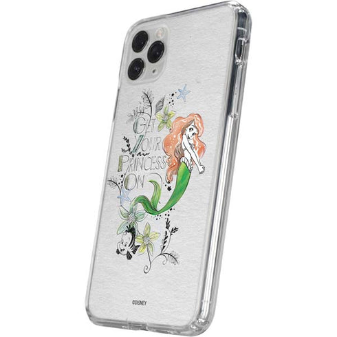 Disney The Little Mermaid Ariel and Flounder Art iPhone 11 Pro Clear Case