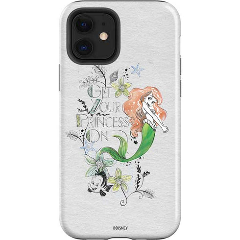 Disney The Little Mermaid Ariel and Flounder Art iPhone 12 Impact Case