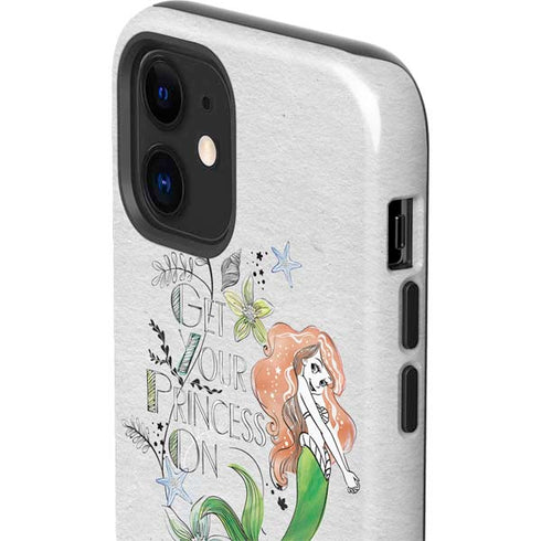 Disney The Little Mermaid Ariel and Flounder Art iPhone 12 Impact Case