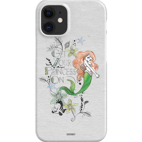 Disney The Little Mermaid Ariel and Flounder Art iPhone 12 Mini Lite Case