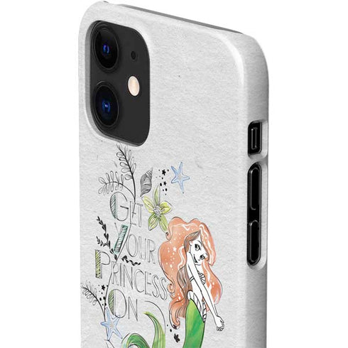 Disney The Little Mermaid Ariel and Flounder Art iPhone 12 Mini Lite Case