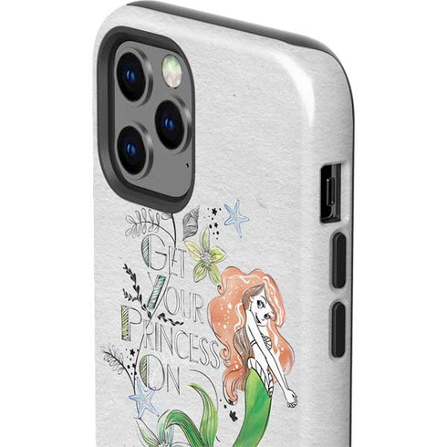 Disney The Little Mermaid Ariel and Flounder Art iPhone 12 Pro Max Impact Case