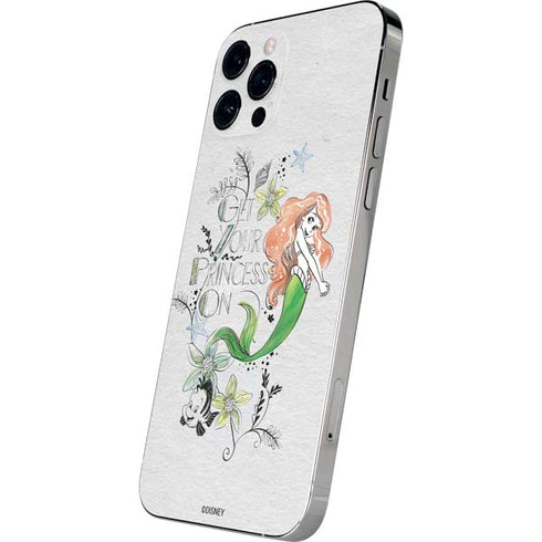 Disney The Little Mermaid Ariel and Flounder Art iPhone 12 Pro Max Skin