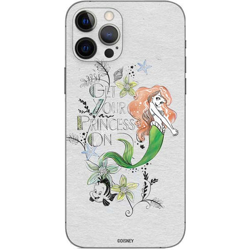 Disney The Little Mermaid Ariel and Flounder Art iPhone 12 Pro Skin