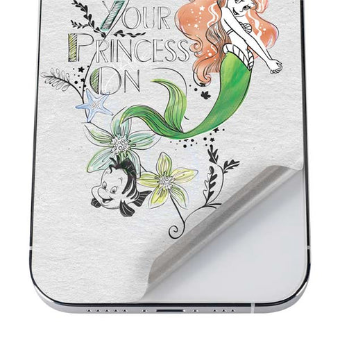 Disney The Little Mermaid Ariel and Flounder Art iPhone 12 Pro Skin