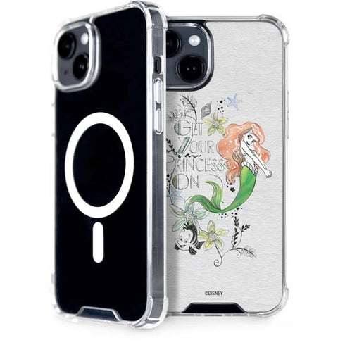 Disney The Little Mermaid Ariel and Flounder Art iPhone 13 MagSafe Case